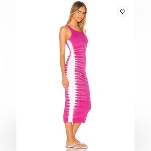 Michael Stars Flame Wash Midi Dress in Wildberry.  Size Small